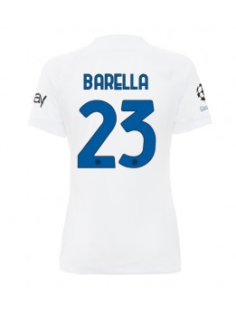 Inter Milan Nicolo Barella #23 Auswärtstrikot für Frauen 2023-24 Kurzarm